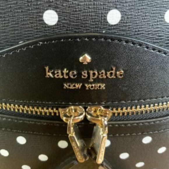 Kate Spade NWT Disney New York Minnie dome backpack Polka Dot Leather